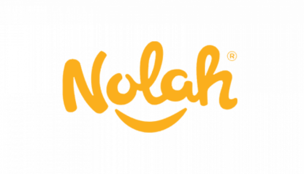 Nolah mattress logo in yellow.